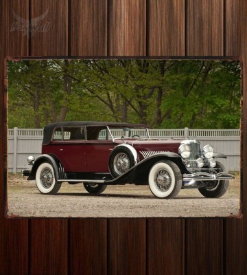 Металлическая табличка Duesenberg J Convertible Berline